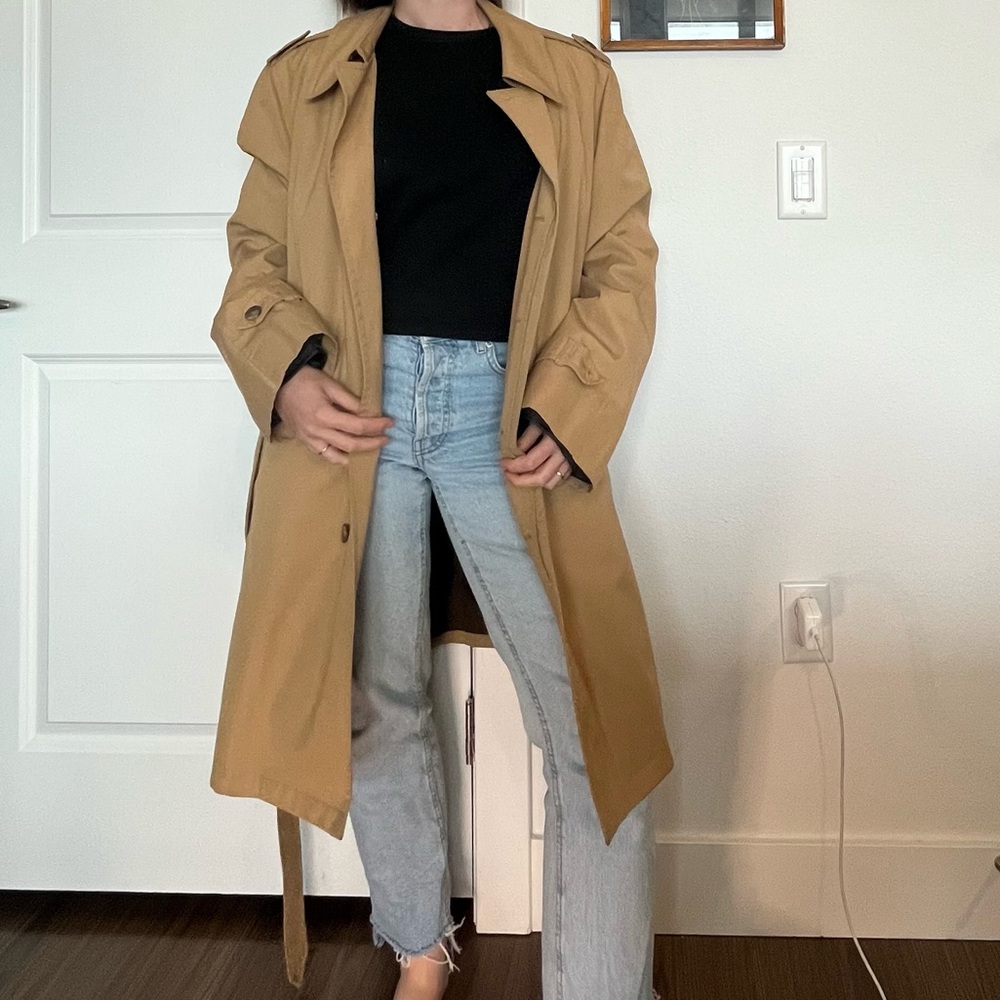 London Fog Classic Tan Trench Coat